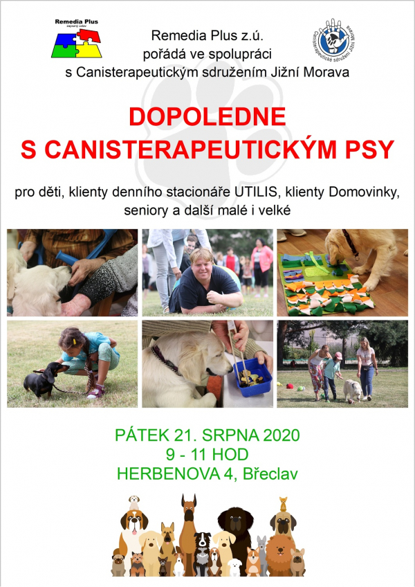 Dopoledne s canisterapeutickými psy v Břeclavi